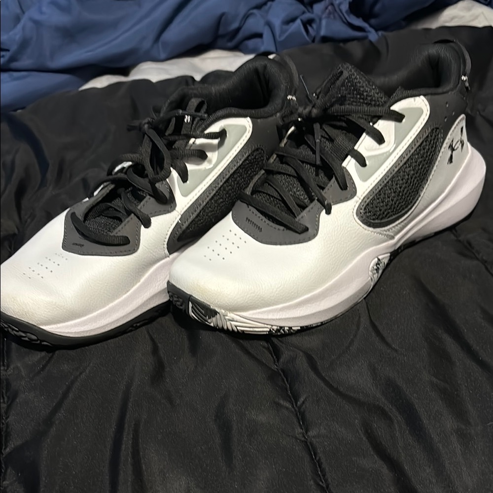 Under Armour Black and White Athletic Shoes